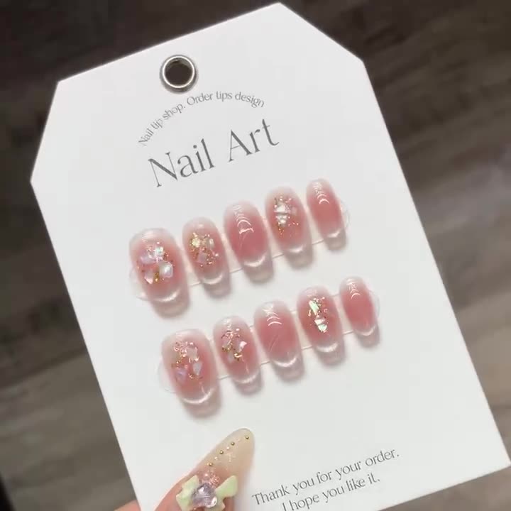Nude Pearl Shell Press-On Nails by Winails