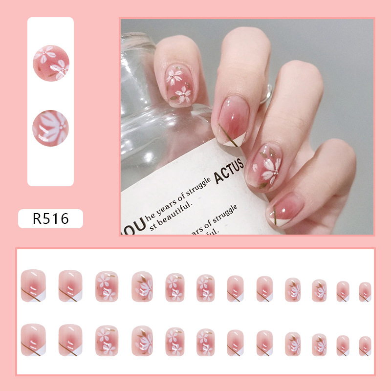 Sheer Pink Camellia Classic Press-On Nails by Winails