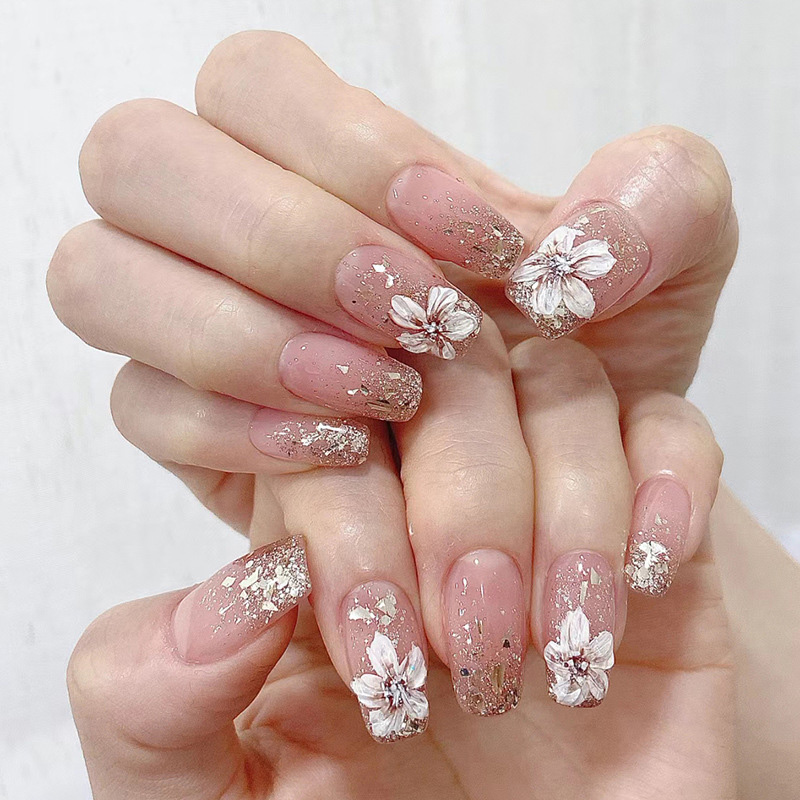 Vintage Camellia Classic Press-On Nails by Winails