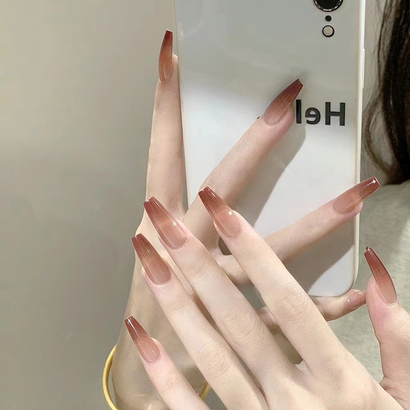 Camel Ombre Classic Press-On Nails by Winails
