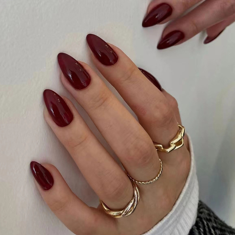Cherry Red Classic Press-On Nails by Winails