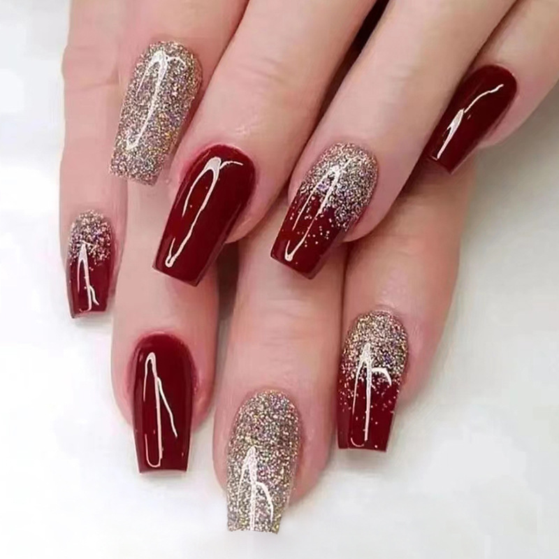Cherry Red Classic Press-On Nails by Winails