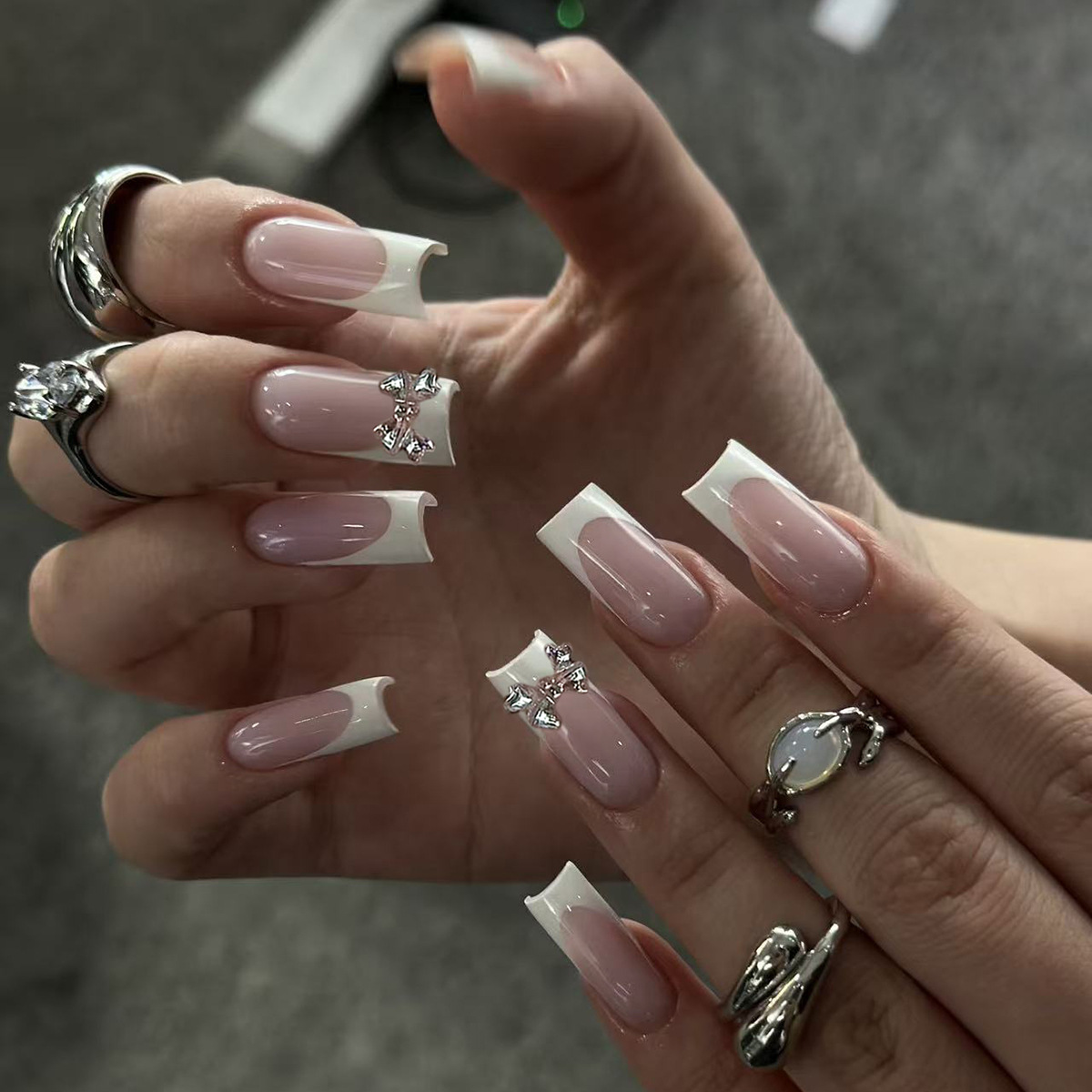 Nude Chrome French Press-On Nails by Winails